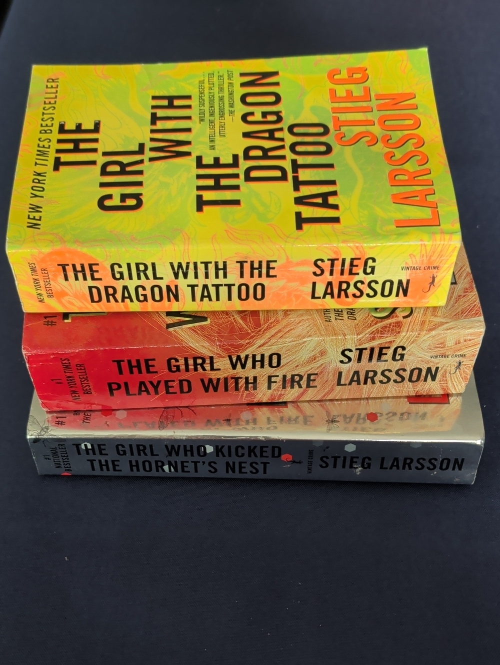 Stieg Larsson The Girl With The Dragon Tattoo Trilogy Paperback Set